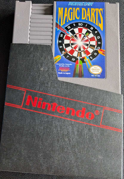 Magic Darts - 1991 Nintendo NES | Cartridge & Manual | Tested + Working | Protection Sleeve