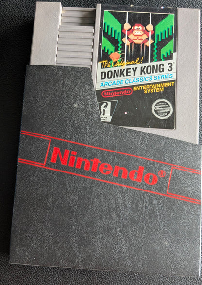 Donkey Kong 3 + BOX - 1986 Nintendo NES | Tested | Protection Sleeve