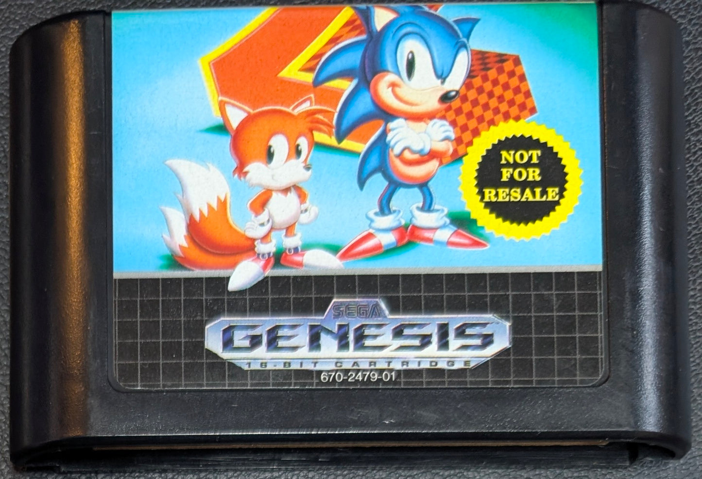 Sonic the Hedgehog 2 - 1992 Sega Genesis | CWB (Complete with Box) | Tested + Working