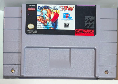 Earthworm Jim - 1994 Super Nintendo SNES | CIB | NEAR MINT | Protection Sleeve