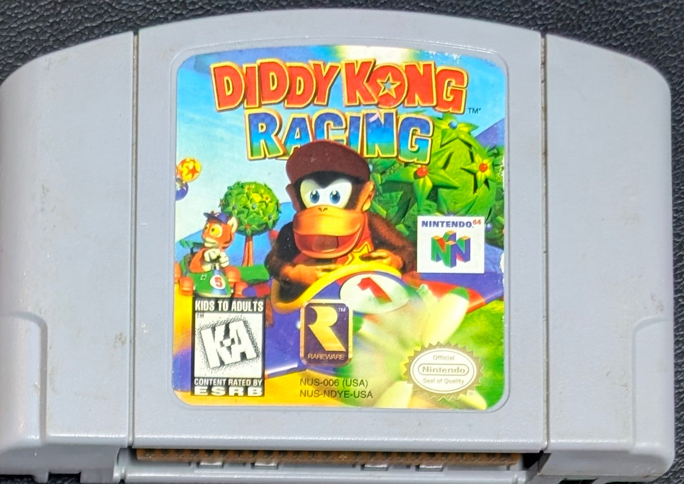 Diddy Kong Racing - 1997 Nintendo 64 N64 | Tested + Working | Protection Sleeve Included