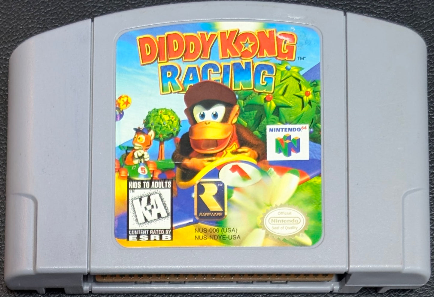 Diddy Kong Racing - 1997 Nintendo 64 N64 | Tested + Working | Protection Sleeve Included