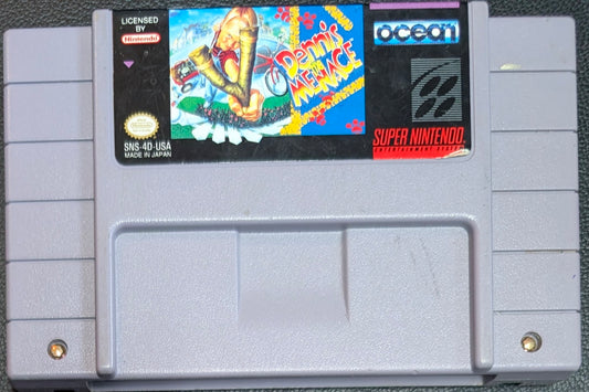 Dennis the Menace - 1993 Super Nintendo SNES | Tested + Working | Protection Sleeve