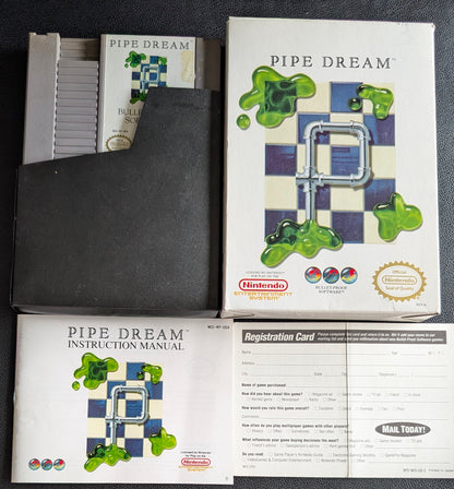 Pipe Dream (1990) - CIB Nintendo NES | Authentic | (VG) + Protection Sleeve