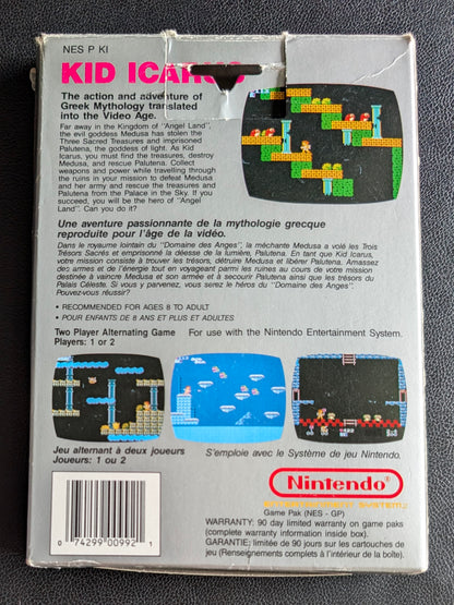 Kid Icarus (1987) - CIB Nintendo NES | Authentic | (VG) Hang Tab + Protection Sleeve