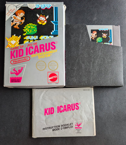 Kid Icarus (1987) - CIB Nintendo NES | Authentic | (VG) Hang Tab + Protection Sleeve