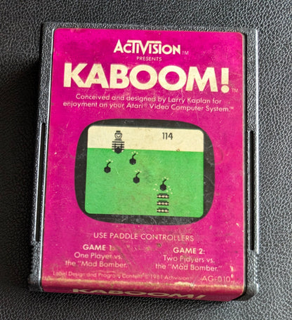 Kaboom! (Atari 2600) 1981 | Red Label | Cartridge