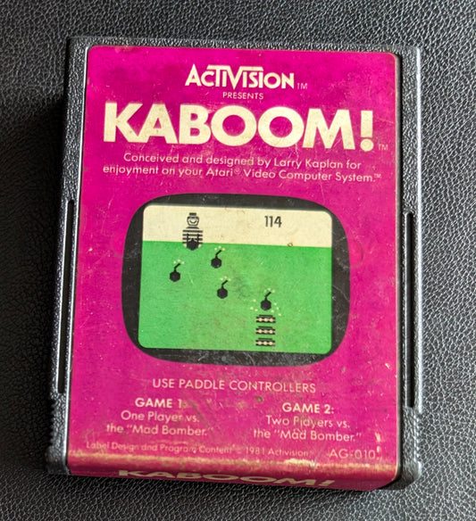 Kaboom! (Atari 2600) 1981 | Red Label | Cartridge