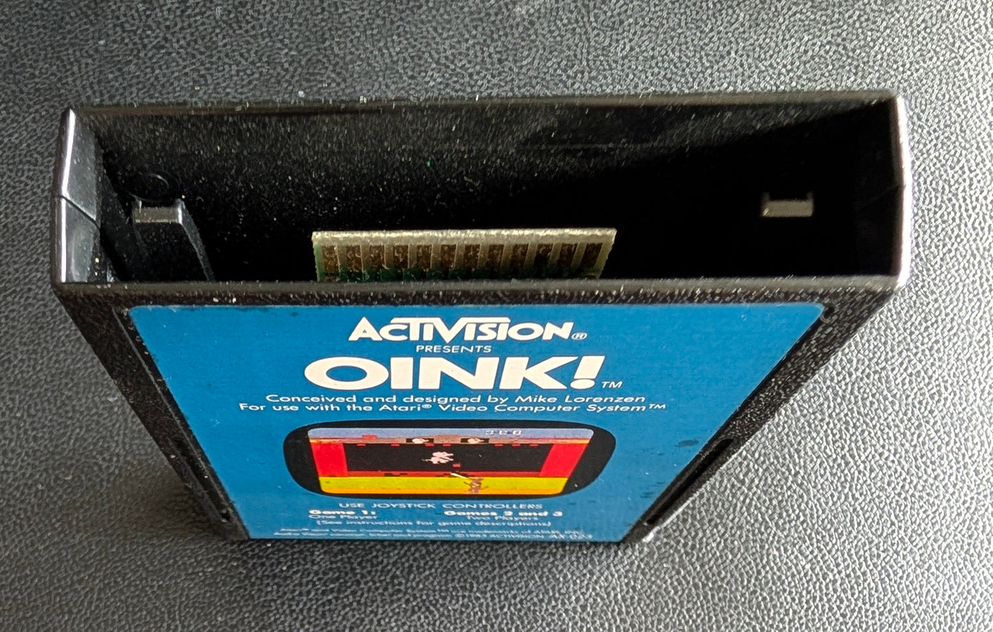 Oink! (Atari 2600) 1983 | Blue Label | Video Game Cartridge