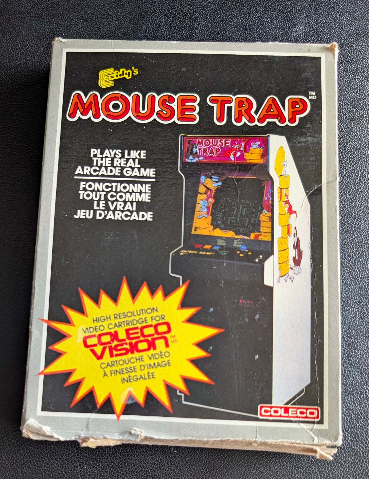 Mouse Trap (ColecoVision) 1982 | Complete | Video Game Cartridge + Box / Manual