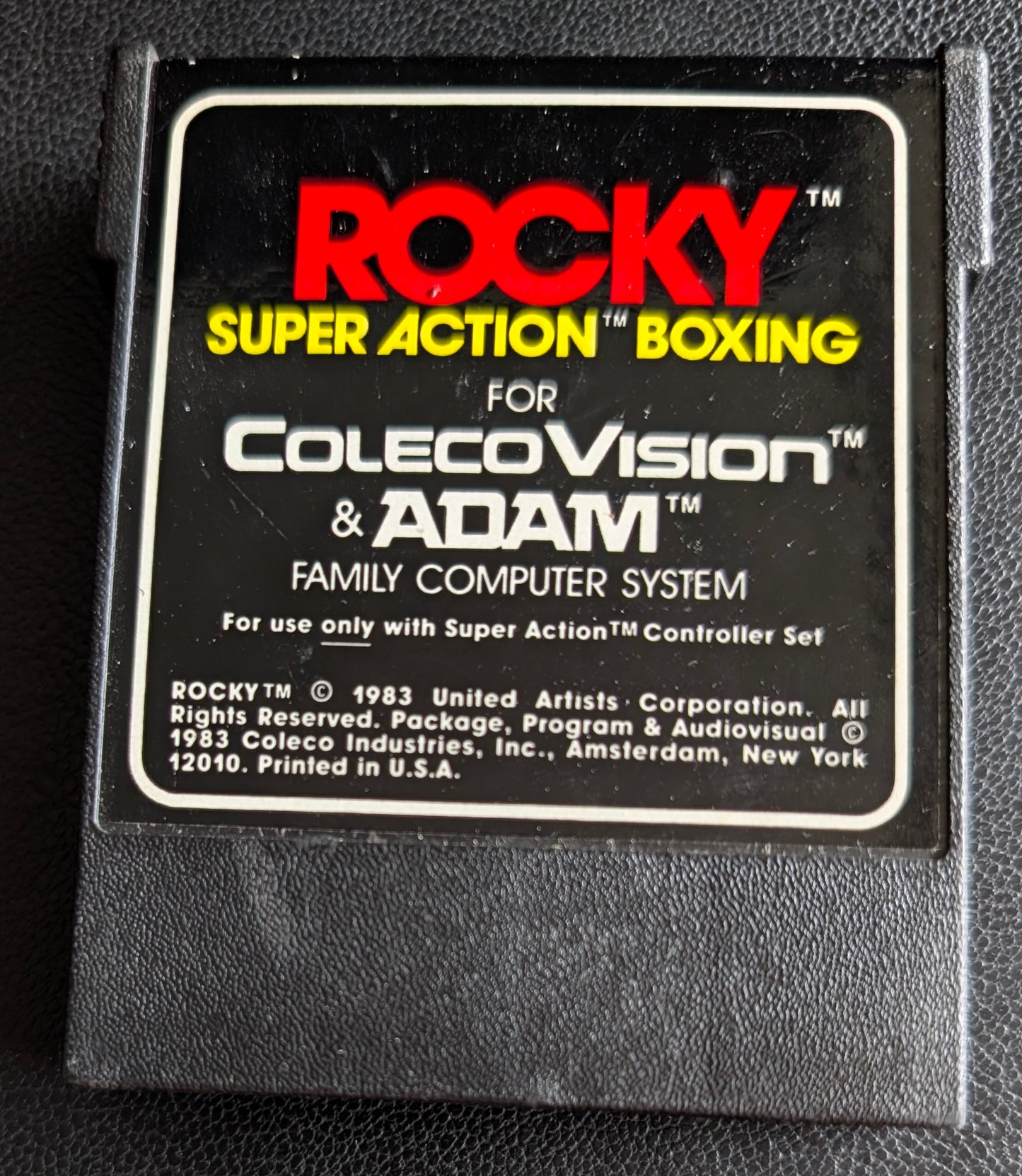 Rocky Super Action Boxing (ColecoVision & Adam) 1983 | Video Game Cartridge