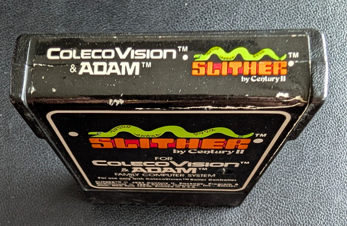 Slither (ColecoVision & Coleco Adam) 1982 | Arcadia | Video Game Cartridge