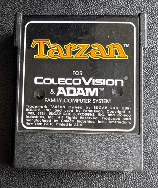 Tarzan (ColecoVision & Coleco Adam) 1984 | Coleco | Video Game Cartridge