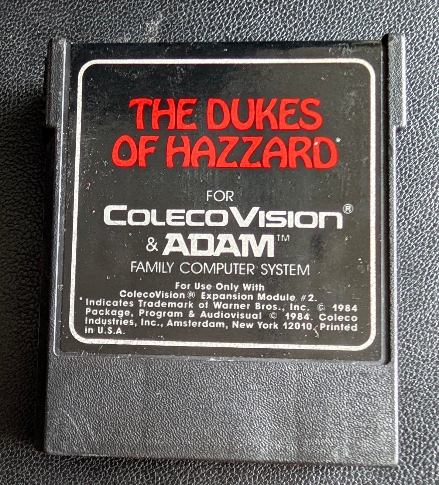 The Dukes of Hazzard (VG)(ColecoVision & Coleco Adam) 1984 | Coleco | Video Game Cartridge