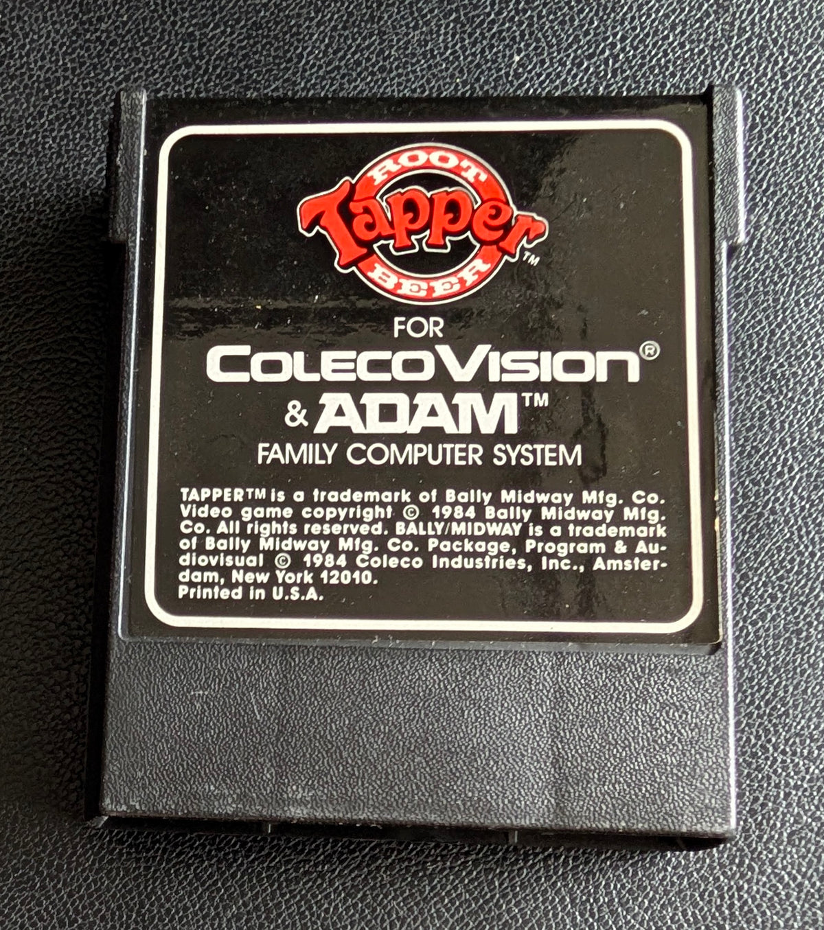 Tapper (ColecoVision & Adam) 1984 | Bally Midway | Video Game Cartridge