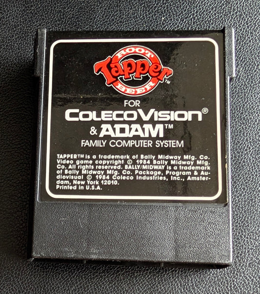 Tapper (ColecoVision & Adam) 1984 | Bally Midway | Video Game Cartridge