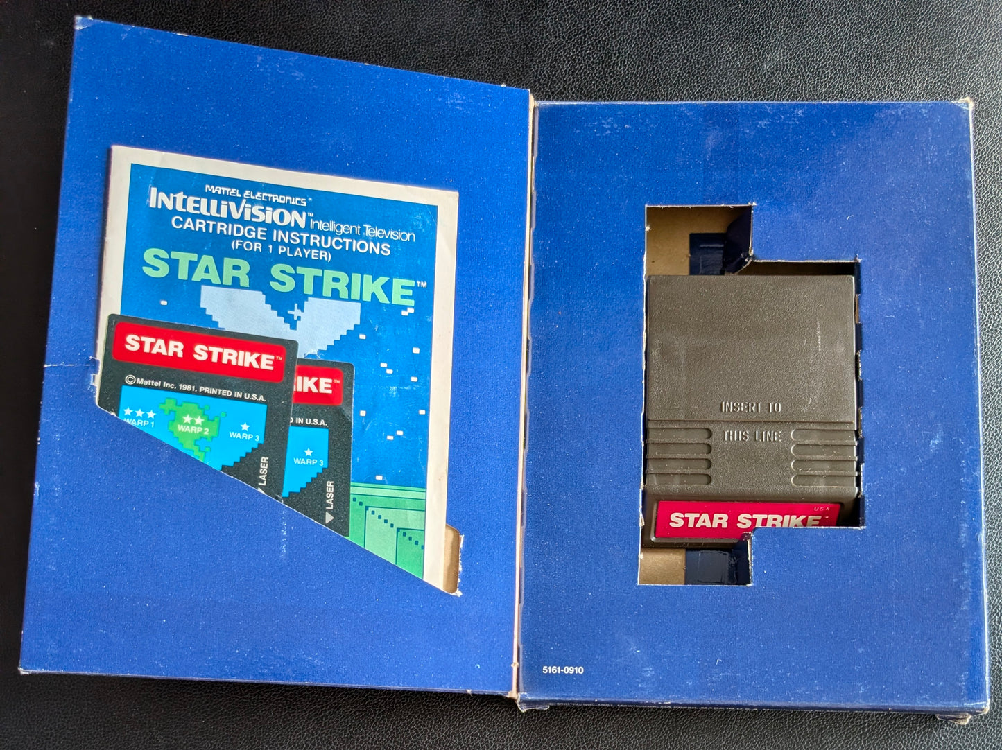 Star Strike (Intellivision) 1981 | Mattel Electronics | Complete Video Game + 2 Inlays