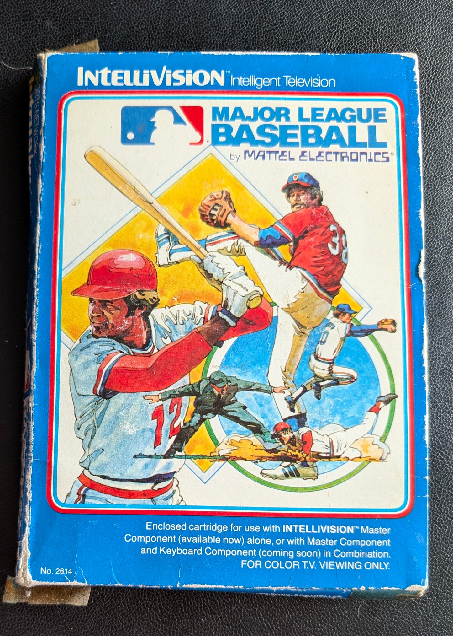 Major League Baseball (Intellivision) 1980 | Mattel Electronics | Complete Video Game + 2 Inlays