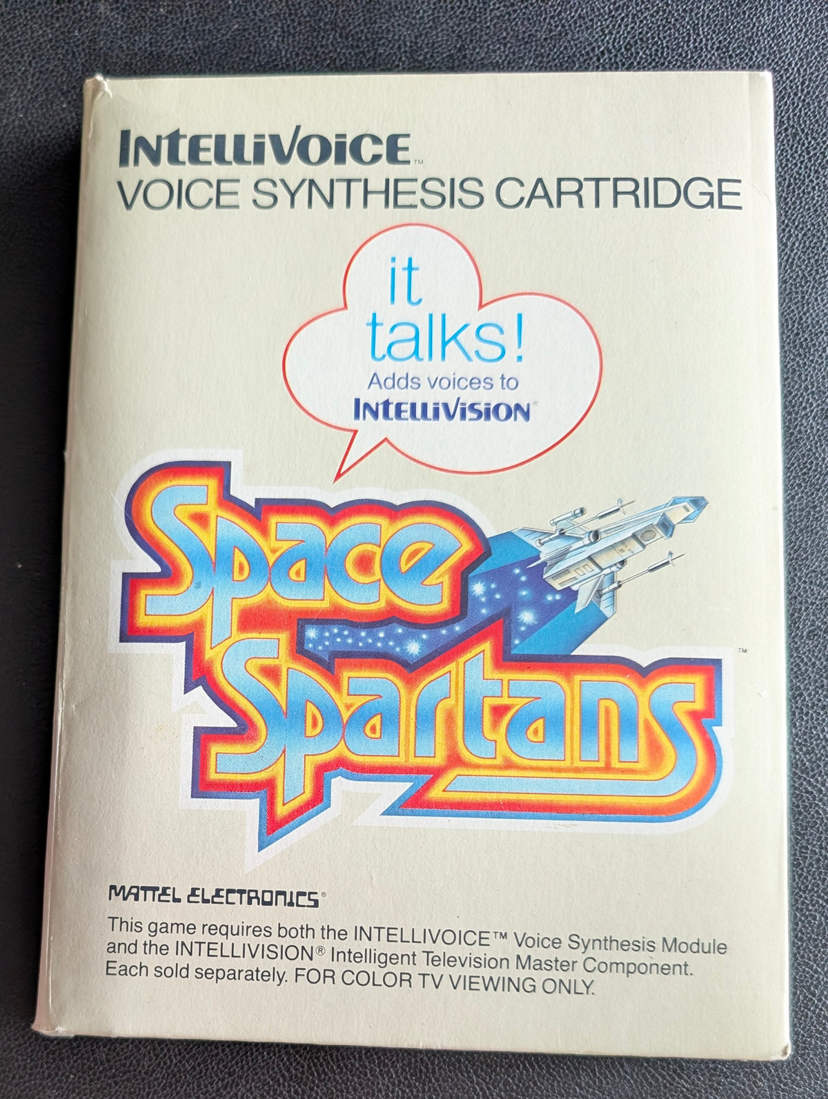 Space Spartans (Intellivision) 1982 | Mattel Electronics | Complete Video Game + 2 Inlays