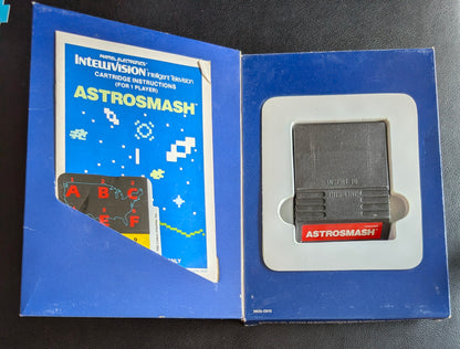 Astrosmash (Intellivision) 1981 | Mattel Electronics | Complete Video Game + 2 Inlays