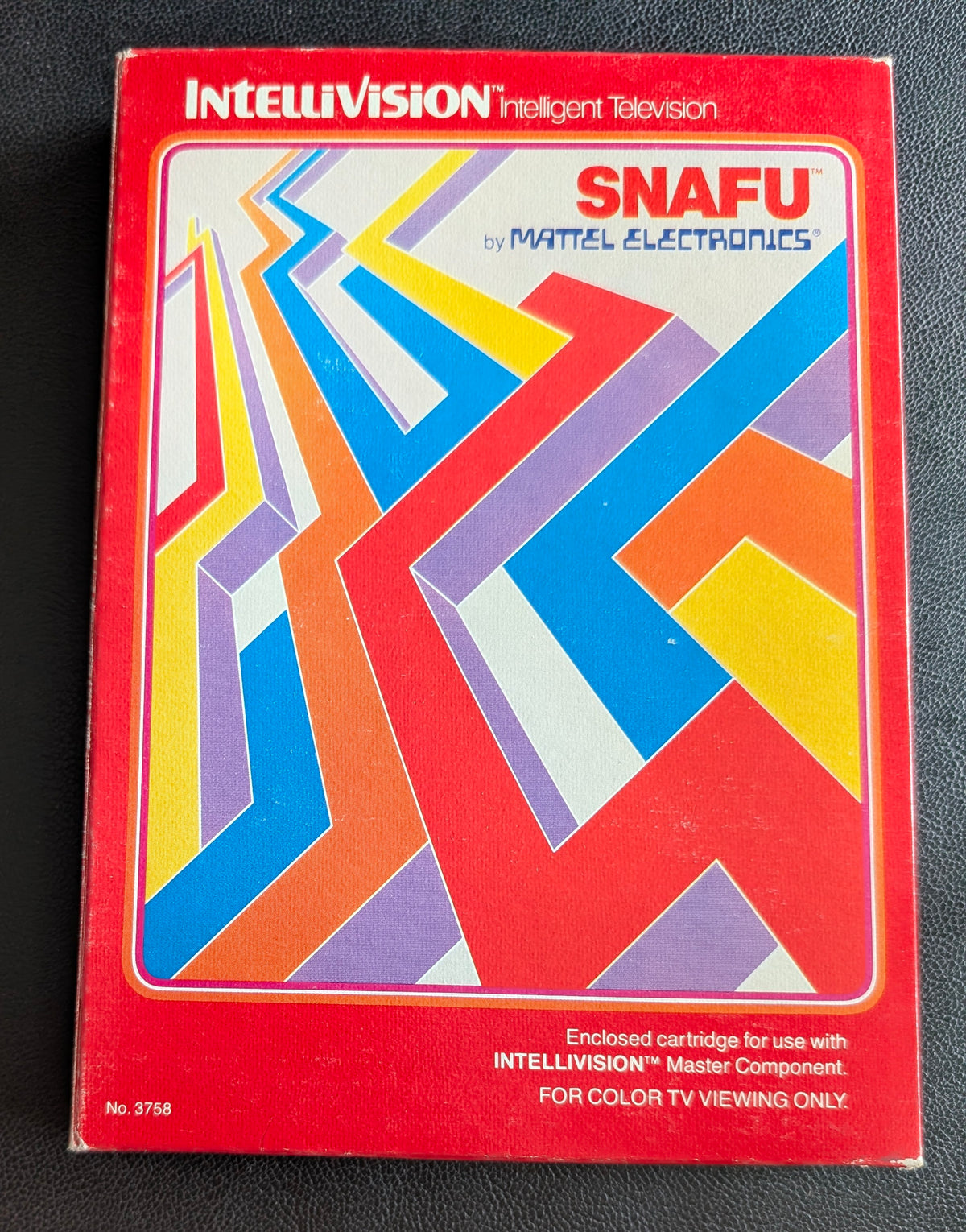 Snafu (Intellivision)(VG) 1981 | Mattel Electronics | Complete Video Game + 2 Inlays