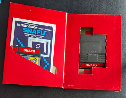 Snafu (Intellivision)(VG) 1981 | Mattel Electronics | Complete Video Game + 2 Inlays