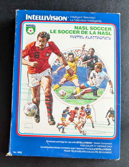 NASL Soccer (Intellivision) 1980 | Mattel Electronics | Complete Video Game + 2 Inlays
