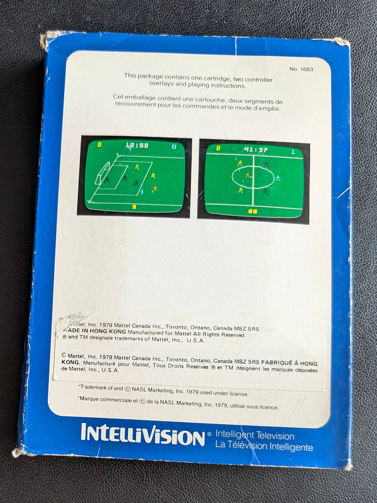 NASL Soccer (Intellivision) 1980 | Mattel Electronics | Complete Video Game + 2 Inlays