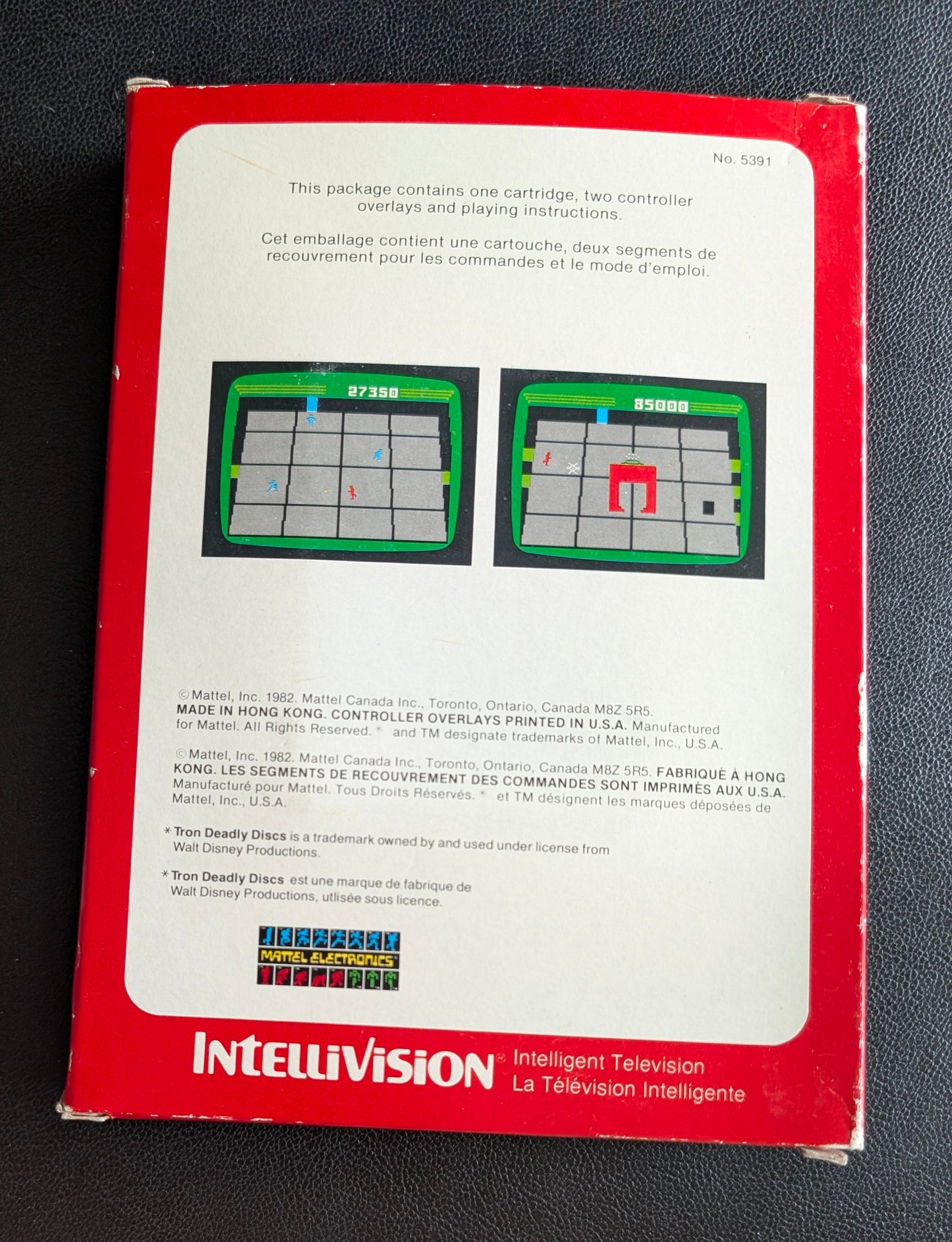 TRON Deadly Discs (Intellivision) 1982 | Mattel Electronics | Complete Video Game + 2 Inlays