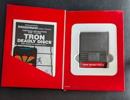 TRON Deadly Discs (Intellivision) 1982 | Mattel Electronics | Complete Video Game + 2 Inlays