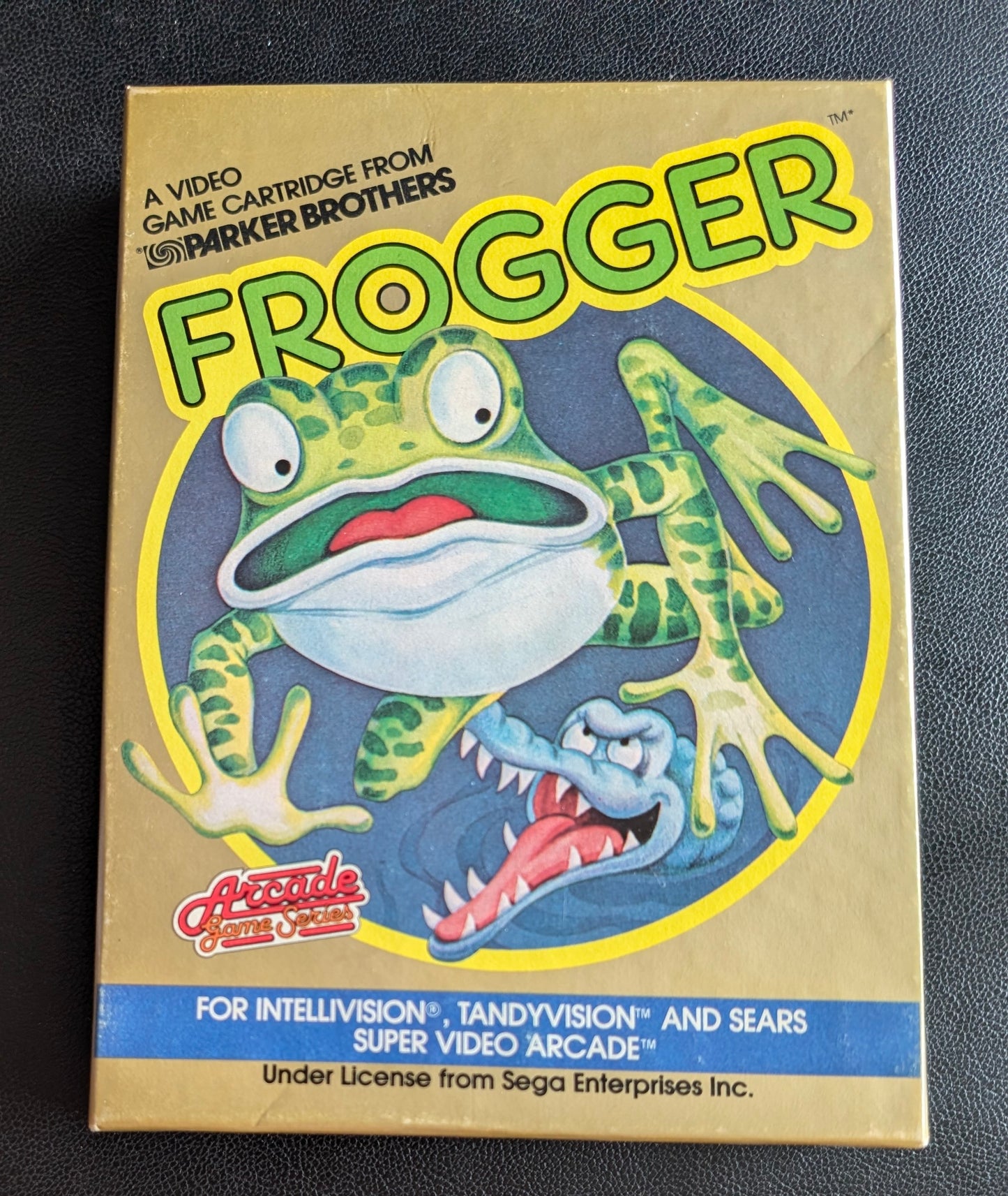 Frogger (Intellivision)(VG) 1983 | Parker Brothers | Complete Video Game + Original Inlay