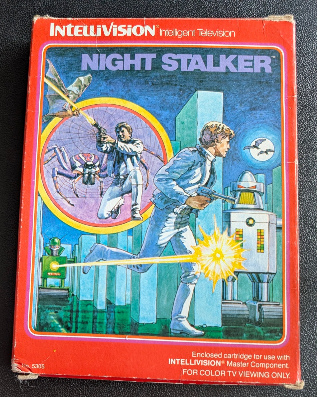 Night Stalker (Intellivision) 1982 | Mattel Electronics | Complete Video Game + Original Inlay