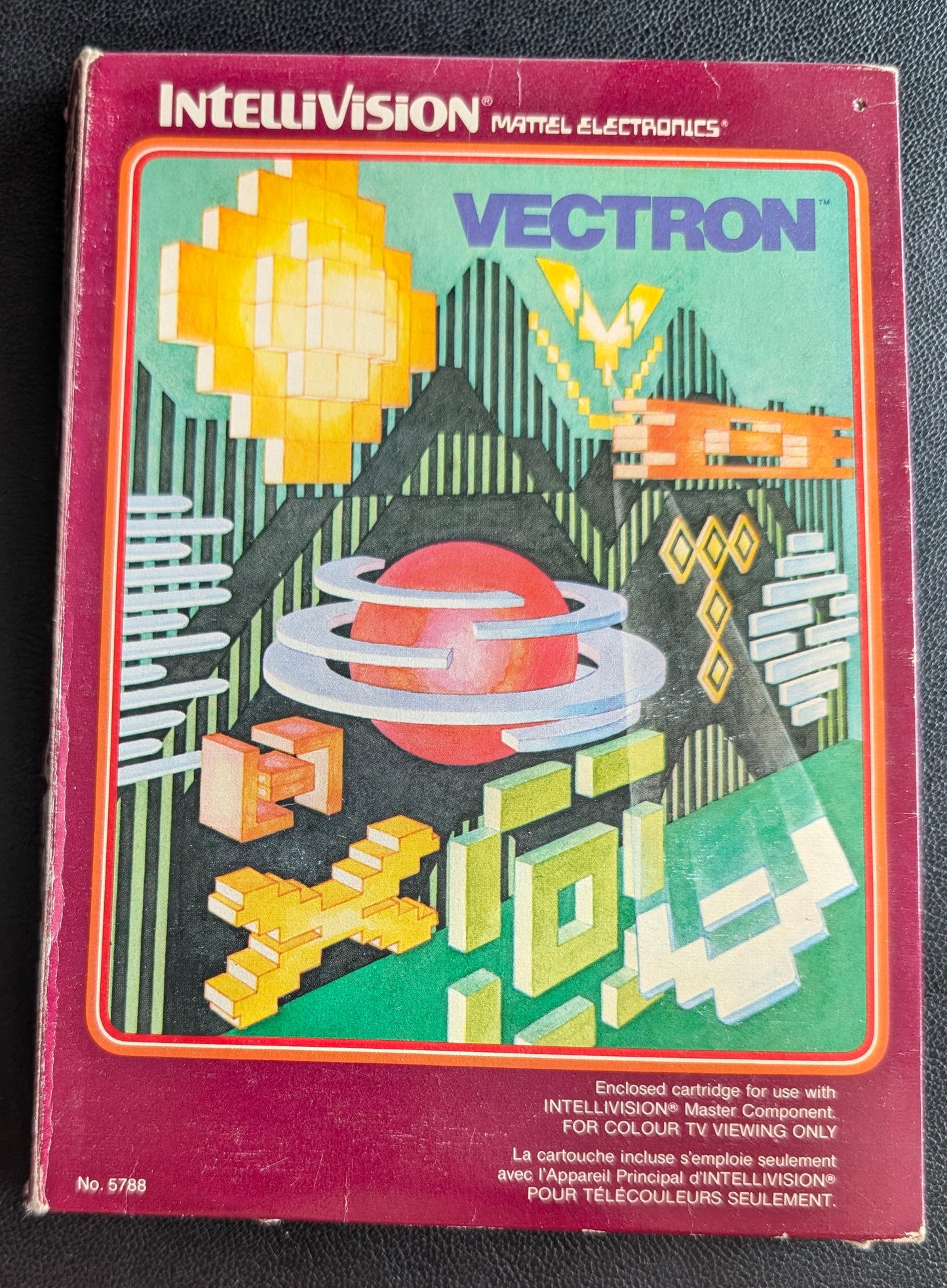 Vectron (Intellivision) 1982 | Mattel Electronics | Complete Video Game + Original Inlay