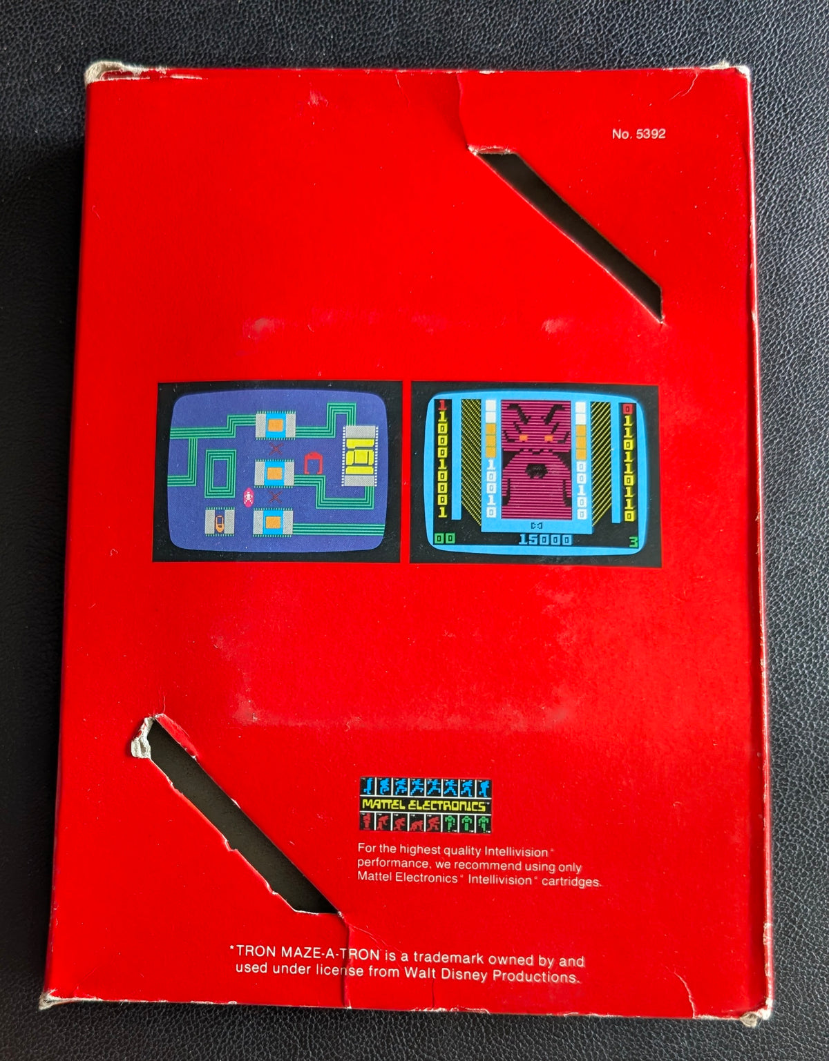 TRON Maze-A-Tron (Intellivision) 1982 | Mattel Electronics | Complete Video Game + Original Inlays