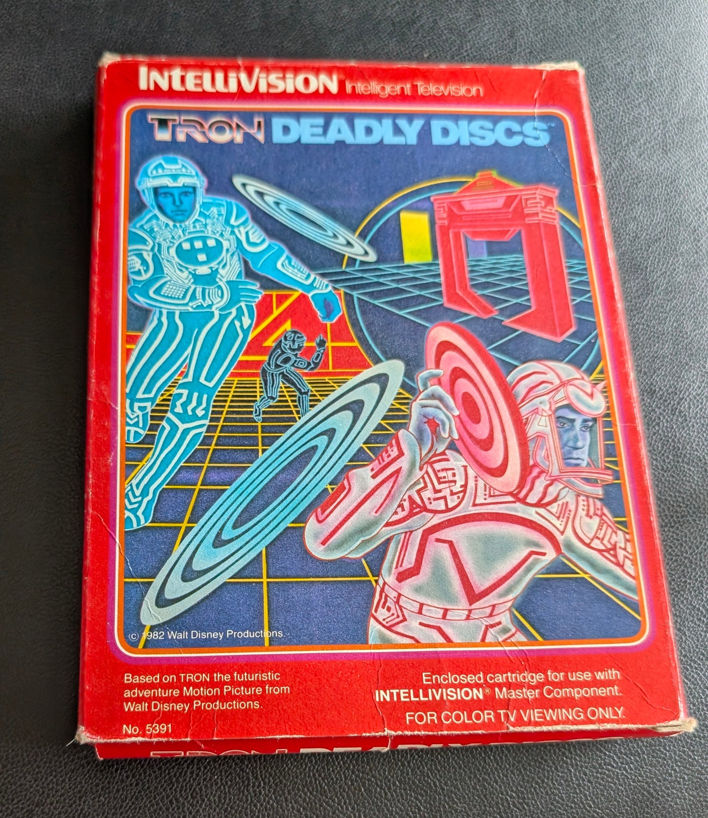 TRON Deadly Discs (Intellivision) 1982 | Mattel Electronics | Complete Video Game + 2 Inlays