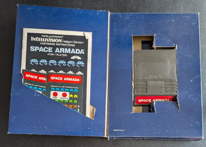 Space Armada (Intellivision) 1981 | Mattel Electronics | Complete Video Game + 2 Inlays