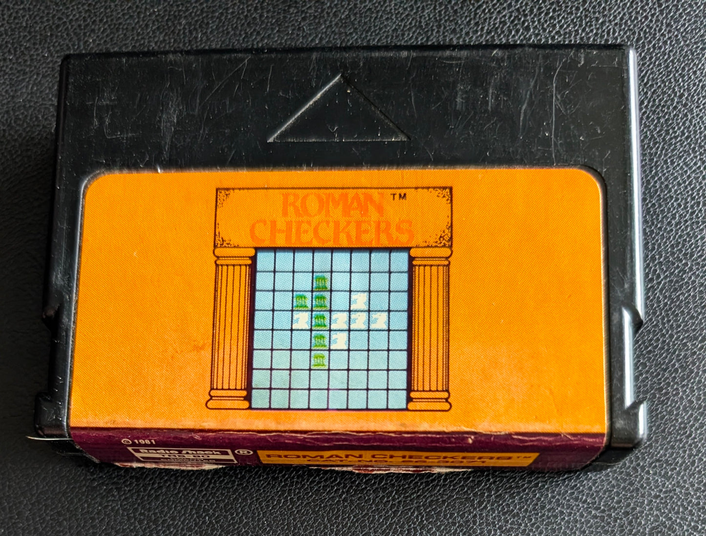 Roman Checkers (TRS-80 Color Computer) 1981 | Radio Shack | Video Game Cartridge