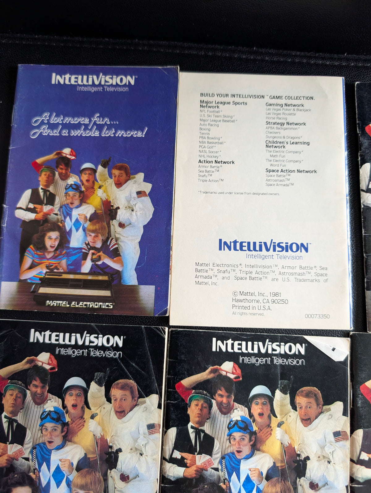 Intellivision Video Game Console Manuals Lot of 7 | Original Vintage Paperwork