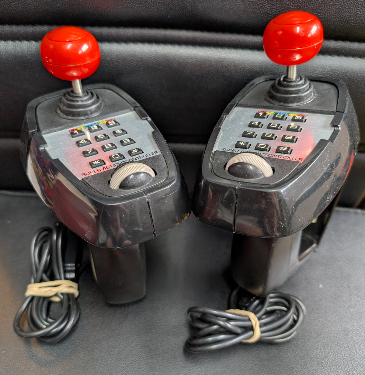 ColecoVision Super Action Controllers (1983) | Pair of 2 | Tested & Working VG