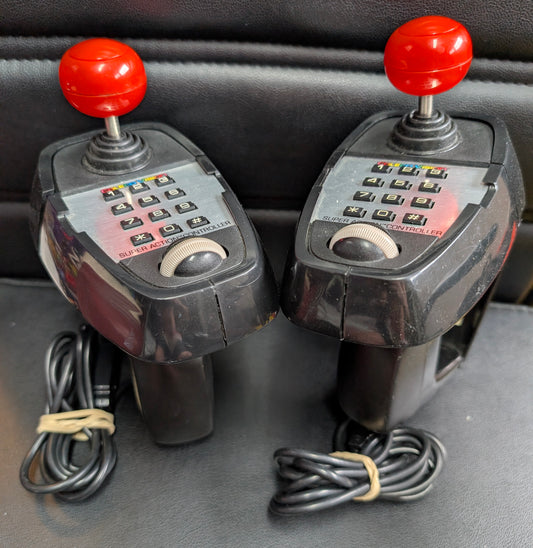 ColecoVision Super Action Controllers (1983) | Pair of 2 | Tested & Working VG