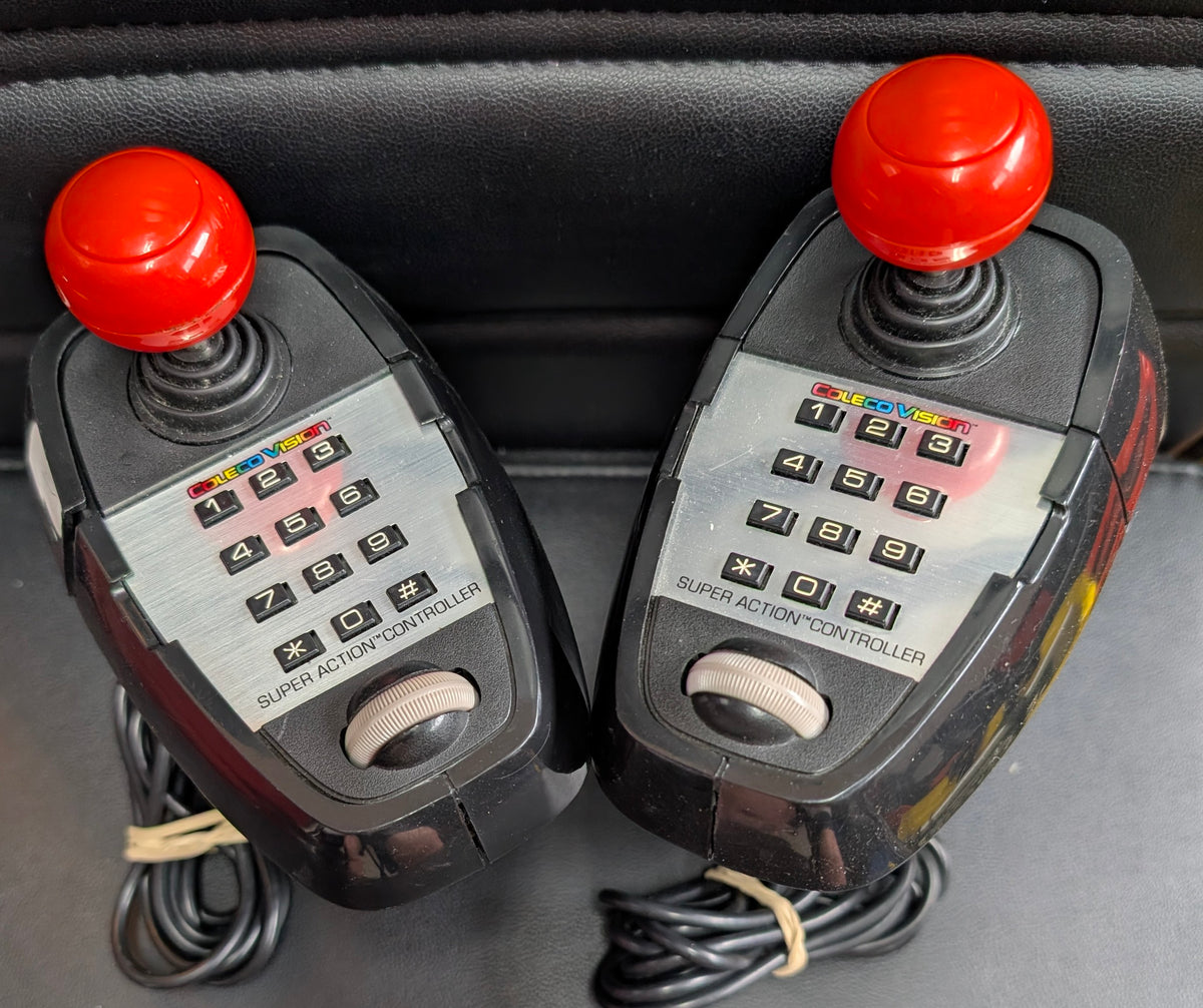 ColecoVision Super Action Controllers (1983) | Pair of 2 | Tested & Working VG