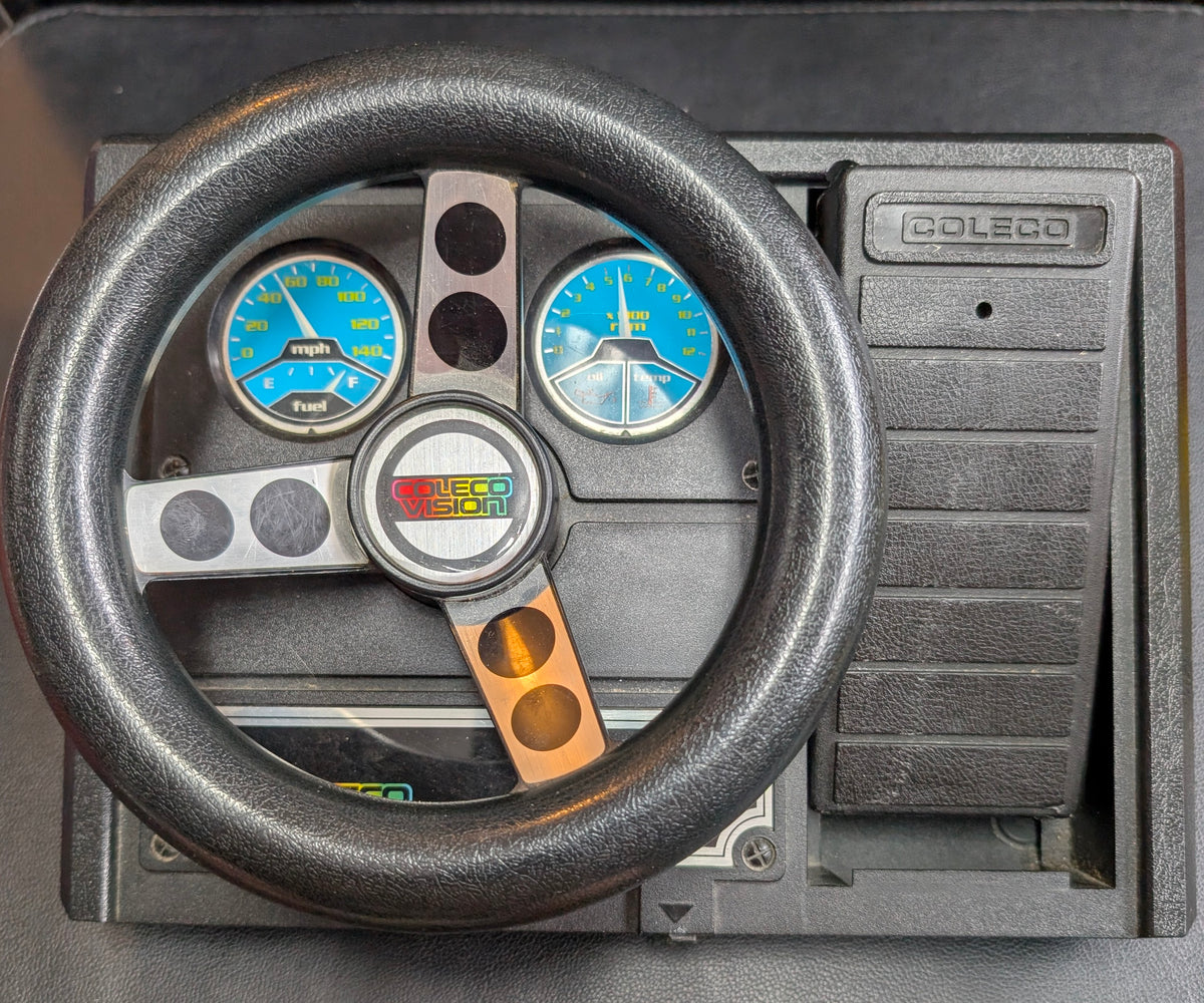 ColecoVision Expansion Module #2 Steering Wheel - Model No. 2413 | Racing Wheel + Gas Pedal