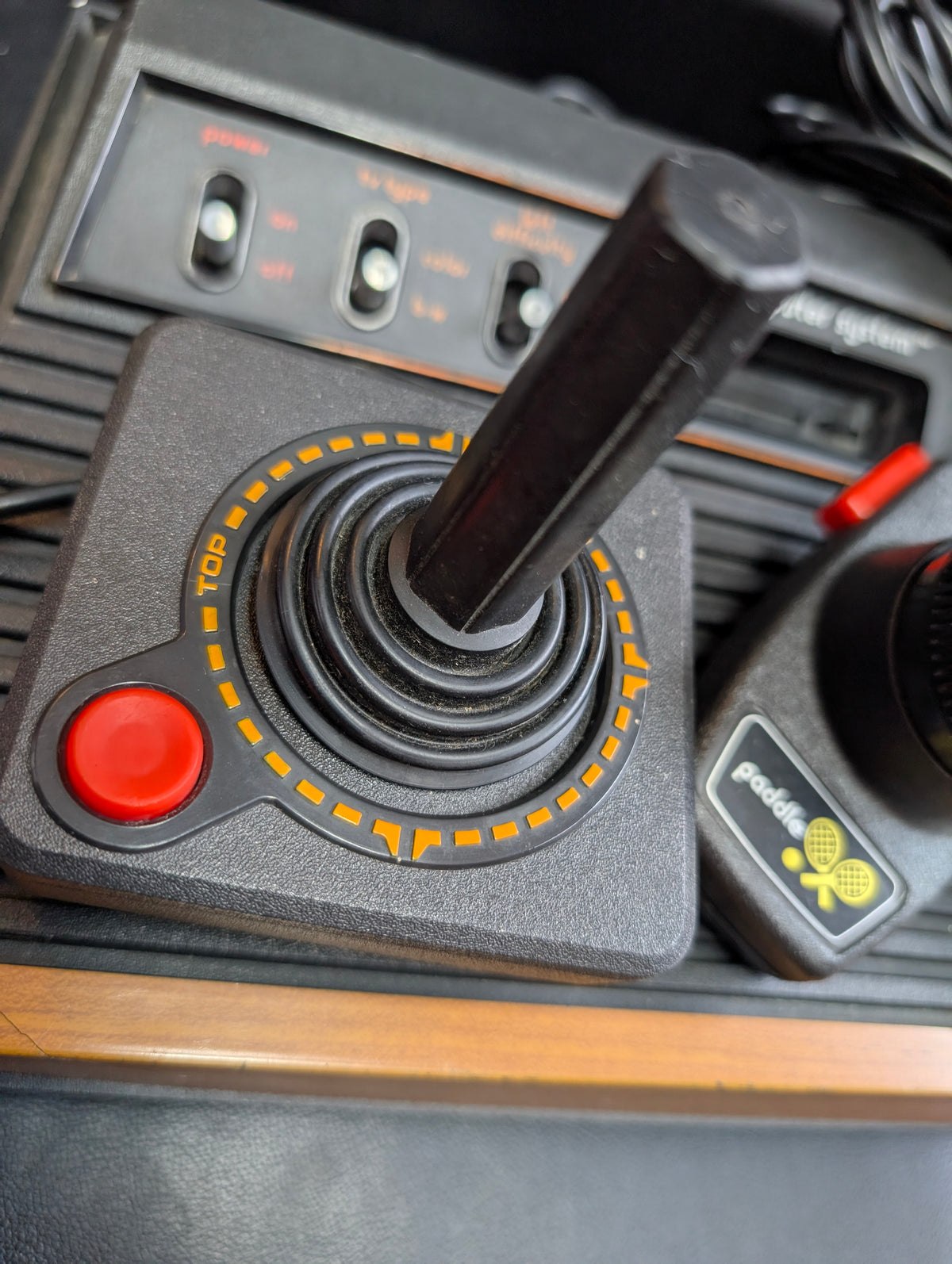 Atari 2600 Woodgrain Console | 2 Paddle Controllers + Joystick | Great 2-Player Package
