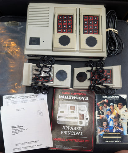 Intellivision II Console Model 5872 | Complete with 4 Controllers + Manuals + Factory Bag & Reg/Warranty Cards | VG