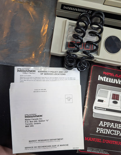 Intellivision II Console Model 5872 | Complete with 4 Controllers + Manuals + Factory Bag & Reg/Warranty Cards | VG