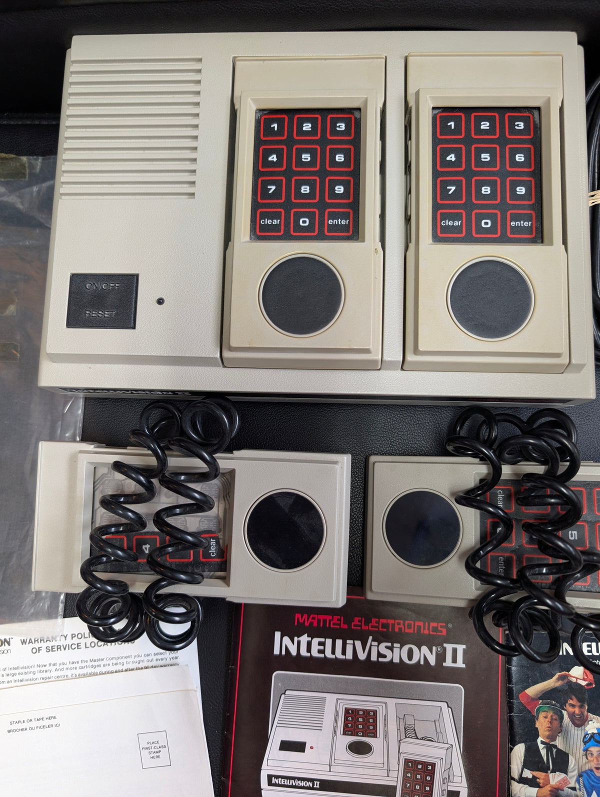 Intellivision II Console Model 5872 | Complete with 4 Controllers + Manuals + Factory Bag & Reg/Warranty Cards | VG