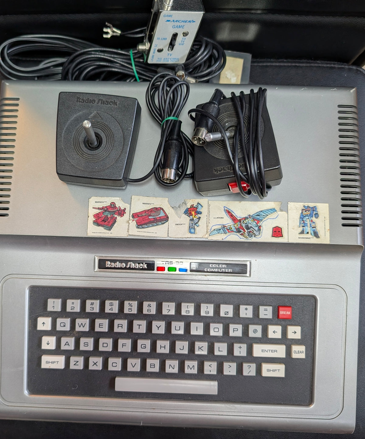 Radio Shack TRS-80 Color Computer 1 (CoCo 1) Model 26-3004 RARE Updated 32K | 2 Joysticks & Hookup Cords | GREAT SHAPE