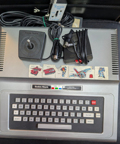 Radio Shack TRS-80 Color Computer 1 (CoCo 1) Model 26-3004 RARE Updated 32K | 2 Joysticks & Hookup Cords | GREAT SHAPE