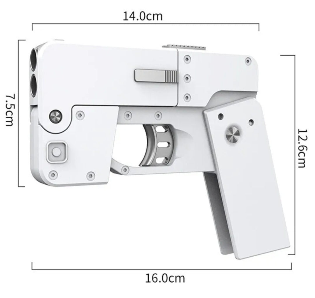 ALLOY 1:3 Folding Life Card Mobile Phone Ejects Real Plastic SLUG Cartridges WATCH VIDEO