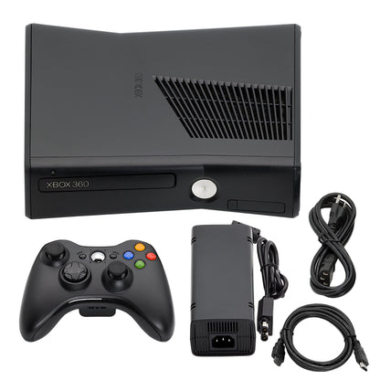320GB Black Xbox 360 S Model 1439 Bundle + 1 Game + 1 Controller LIKE NEW
